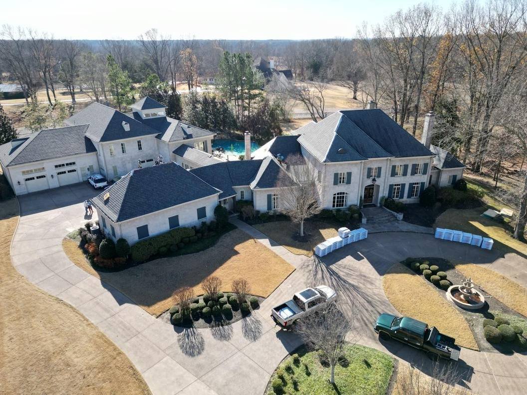 Aerial roofing project North Mississippi